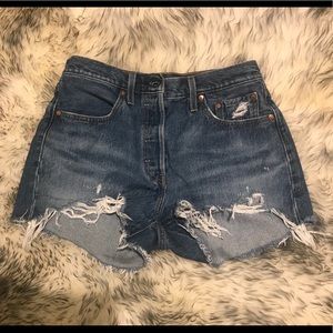 Levi’s 501 high rise shorts, Athens wash, size 28